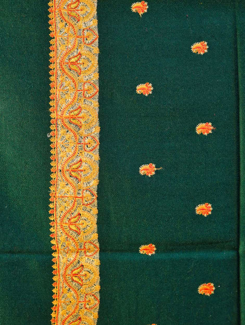 Women's Pure Wool Faux Pashmina Hand Embroidery Shawl